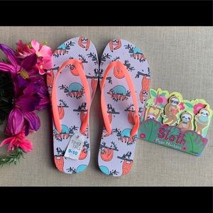 Sloth flip-flops and page markers